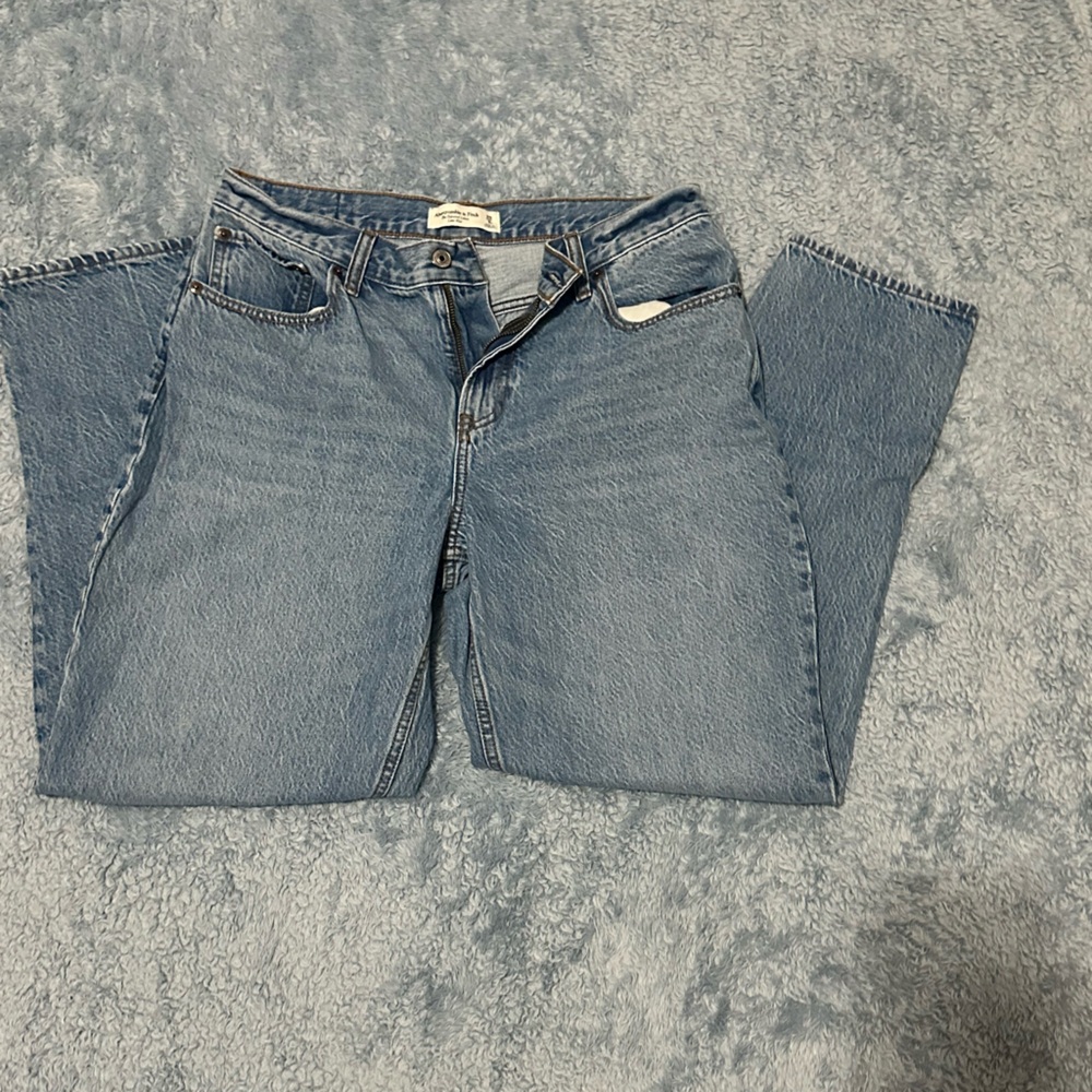 Abercrombie & Fitch Light Blue Straight Leg Jeans